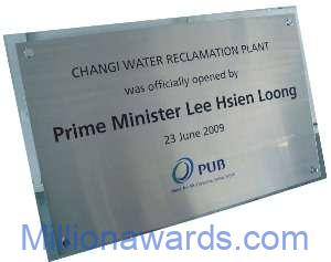 Prime Minister Opening Plaque