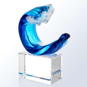 Tidal Wave Glass Trophy