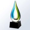 Tropic Drop Glass Trophy